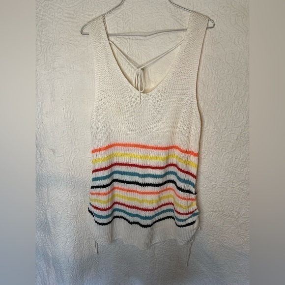 Crotchet rainbow swim coverup size large - Picture 1 of 7